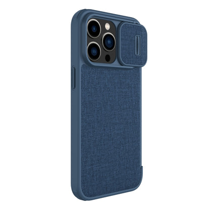 For iPhone 14 Pro NILLKIN QIN Series Pro Leather Phone Case(Blue) - iPhone 14 Pro Cases by NILLKIN | Online Shopping South Africa | PMC Jewellery