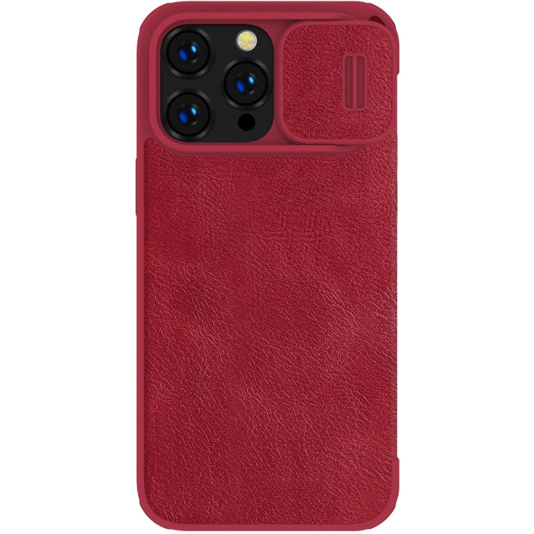 For iPhone 14 Pro NILLKIN QIN Series Pro Crazy Horse Texture Leather Case(Red) - iPhone 14 Pro Cases by NILLKIN | Online Shopping South Africa | PMC Jewellery