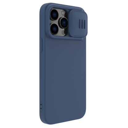 For iPhone 14 Pro NILLKIN CamShield MagSafe Liquid Silicone Phone Case(Blue) - iPhone 14 Pro Cases by NILLKIN | Online Shopping South Africa | PMC Jewellery