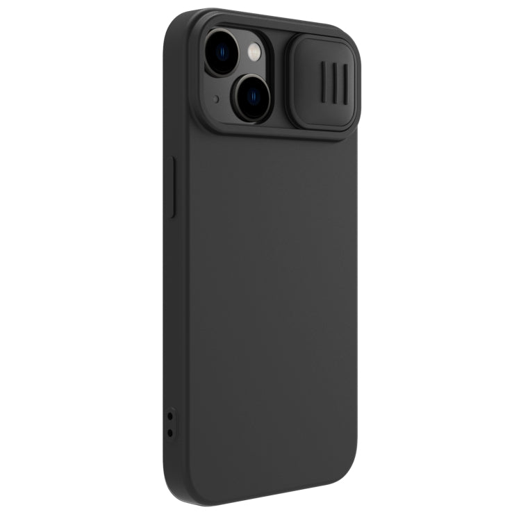For iPhone 14 Plus  NILLKIN CamShield Liquid Silicone Phone Case(Black) - iPhone 14 Plus Cases by NILLKIN | Online Shopping South Africa | PMC Jewellery