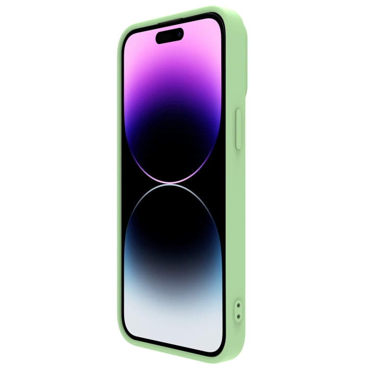 For iPhone 14 Pro NILLKIN CamShield Liquid Silicone Phone Case(Green) - iPhone 14 Pro Cases by NILLKIN | Online Shopping South Africa | PMC Jewellery