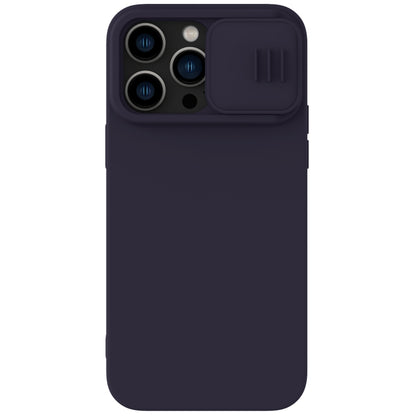 For iPhone 14 Pro Max NILLKIN CamShield Liquid Silicone Phone Case (Deep Purple) - iPhone 14 Pro Max Cases by NILLKIN | Online Shopping South Africa | PMC Jewellery