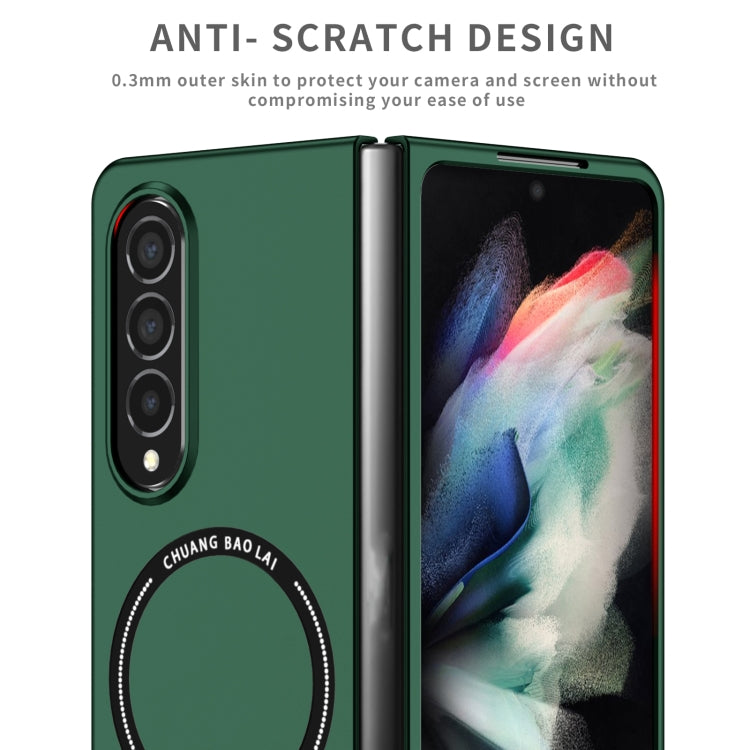 For Samsung Galaxy Z Fold4 Magsafe Magnetic Folding PC Phone Case(Green) - Galaxy Z Fold4 5G Cases by PMC Jewellery | Online Shopping South Africa | PMC Jewellery