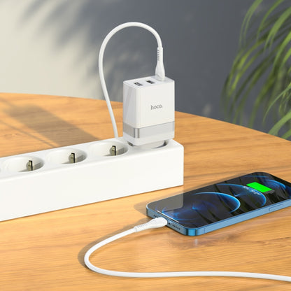 hoco N21 Pro Tourer PD 30W Type-C to 8 Pin Three-port Fast Charger Set, Plug Type:EU Plug - USB Charger by hoco | Online Shopping South Africa | PMC Jewellery