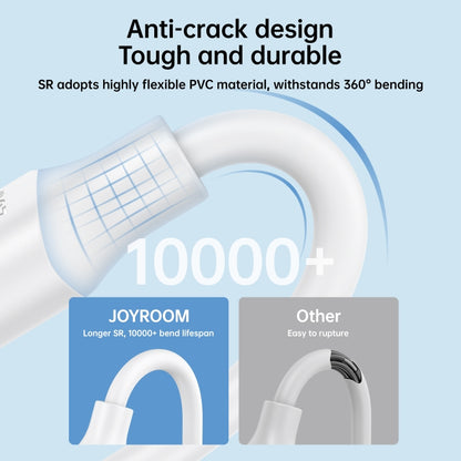 JOYROOM S-UC027A9 3A USB to USB-C/Type-C Fast Charging Data Cable, Length:1m(White) - USB-C & Type-C Cable by JOYROOM | Online Shopping South Africa | PMC Jewellery