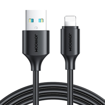 JOYROOM S-UL012A9 2.4A USB to 8 Pin Fast Charging Data Cable, Length:1m(Black) - Normal Style Cable by JOYROOM | Online Shopping South Africa | PMC Jewellery