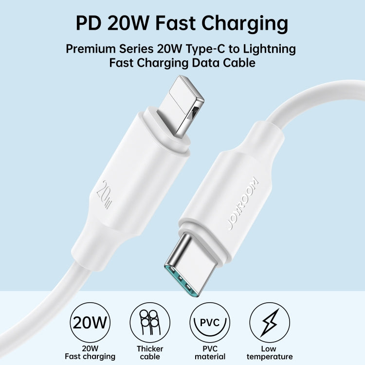 JOYROOM S-CL020A9 20W USB-C/Type-C to 8 Pin Fast Charging Data Cable, Length:1m(White) - 2 in 1 Cable by JOYROOM | Online Shopping South Africa | PMC Jewellery