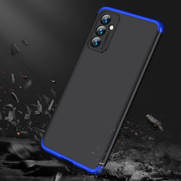 For Samsung Galaxy F13 / M13 India GKK Three Stage Splicing Full Coverage PC Phone Case(Black Blue) - Galaxy Phone Cases by GKK | Online Shopping South Africa | PMC Jewellery