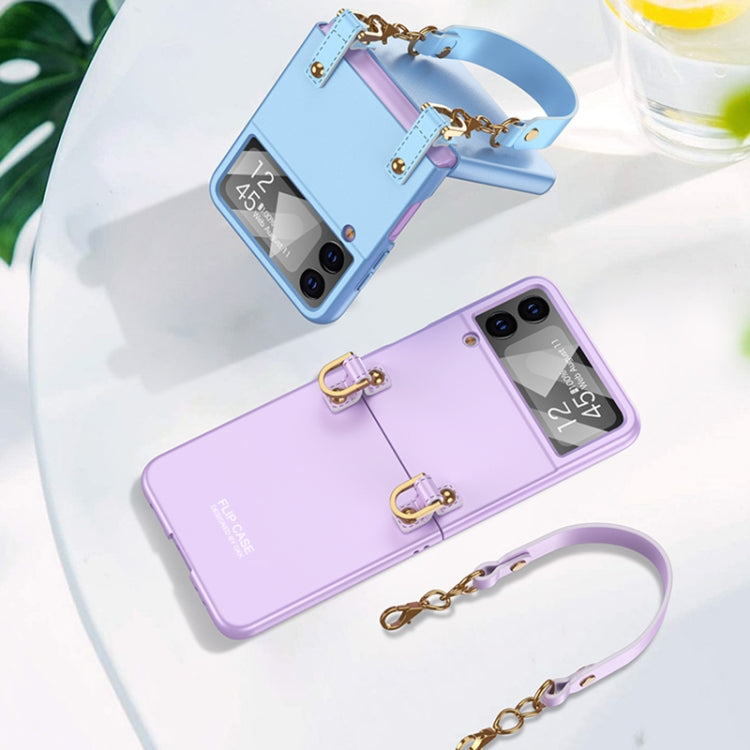 For Samsung Galaxy Z Flip4 GKK Integrated Ultra-thin Handbag Phone Case(Purple) - Galaxy Z Flip4 5G Cases by GKK | Online Shopping South Africa | PMC Jewellery