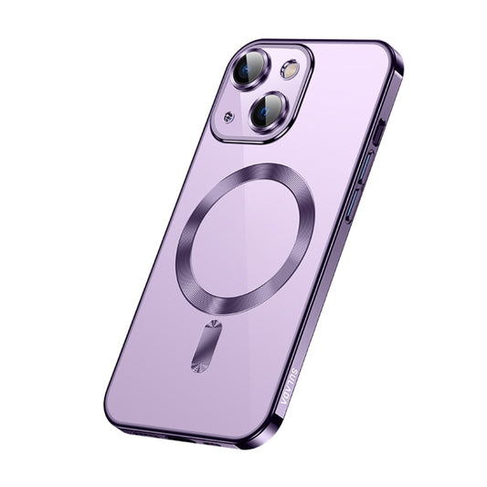 For iPhone 14 SULADA Plating TPU Shockproof Phone Soft Case(Purple) - iPhone 14 Cases by SULADA | Online Shopping South Africa | PMC Jewellery