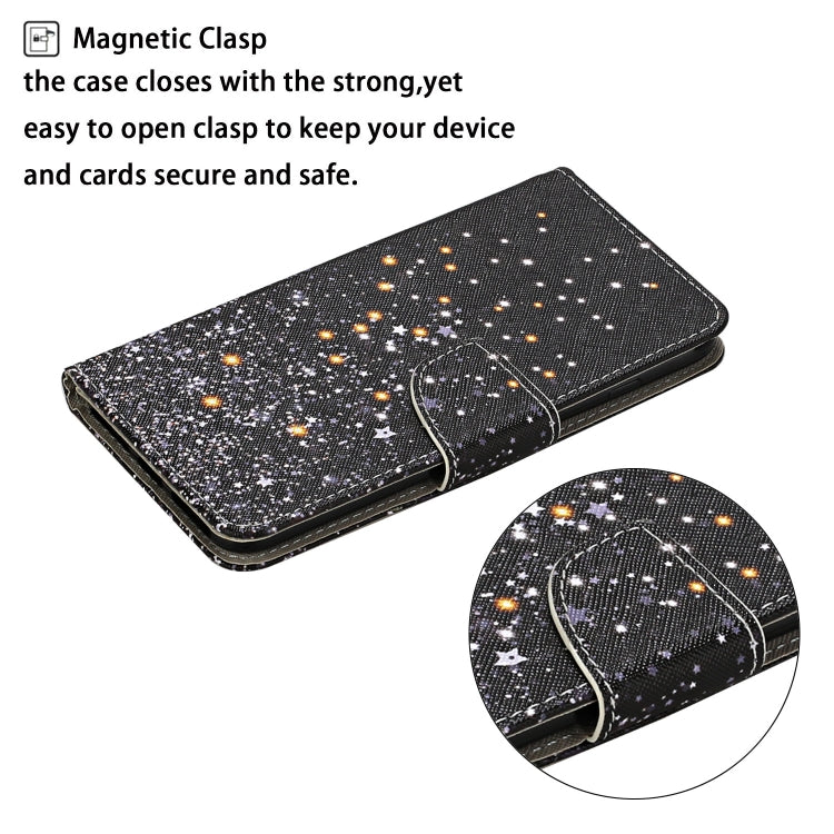 For Xiaomi Redmi A1 Colored Drawing Pattern Leather Phone Case(Black Pentagram) - Xiaomi Cases by PMC Jewellery | Online Shopping South Africa | PMC Jewellery