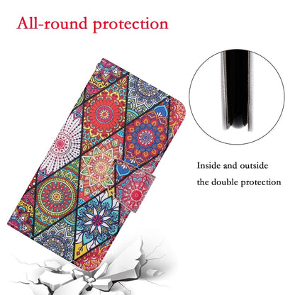 For Xiaomi Redmi A1 Colored Drawing Pattern Leather Phone Case(Diamond Totem) - Xiaomi Cases by PMC Jewellery | Online Shopping South Africa | PMC Jewellery