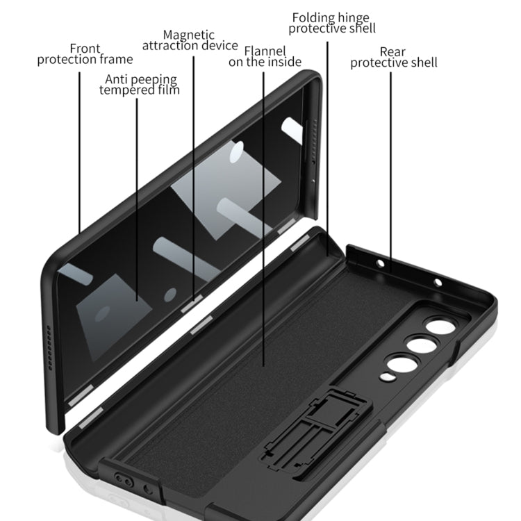 For Samsung Galaxy Z Fold4 GKK Magnetic Fold Full Coverage Anti Peep Phone Case(Black) - Galaxy Z Fold4 5G Cases by GKK | Online Shopping South Africa | PMC Jewellery