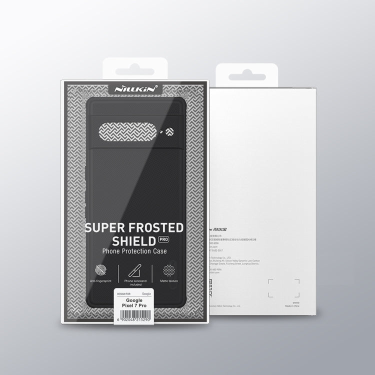 For Google Pixel 7 Pro 5G NILLKIN Super Frosted Shield Pro PC + TPU Phone Case(Black) - Google Cases by NILLKIN | Online Shopping South Africa | PMC Jewellery