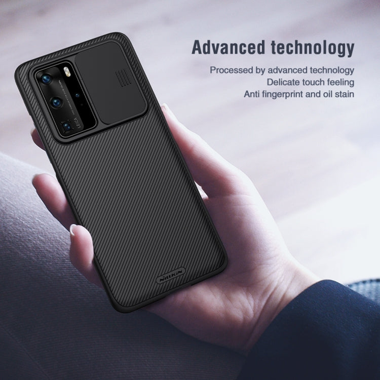 For Huawei P40 Pro NILLKIN Black Mirror Series Camshield Full Coverage Dust-proof Scratch Resistant Mobile Phone Case(Black) - Huawei Cases by NILLKIN | Online Shopping South Africa | PMC Jewellery