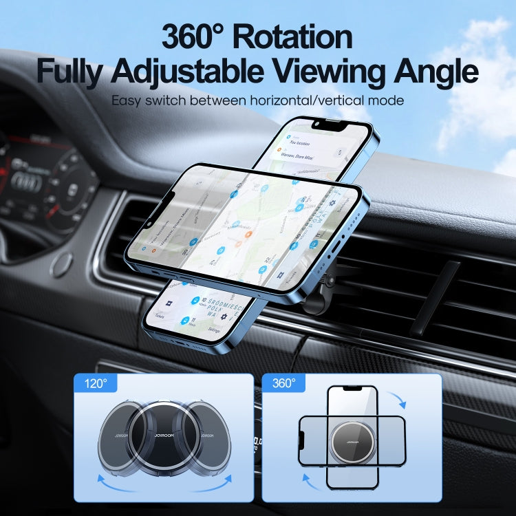 JOYROOM JR-ZS313 Magnetic Ring Car Air Vent Phone Mount(Space Grey) - Car Holders by JOYROOM | Online Shopping South Africa | PMC Jewellery