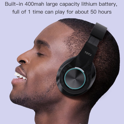 TOTUDESIGN B39 Wireless Bluetooth V5.0 Foldable Headphones(Black) - Headset & Headphone by TOTUDESIGN | Online Shopping South Africa | PMC Jewellery