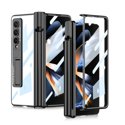 For Samsung Galaxy Z Fold4 GKK Magnetic Fold Hinge Shockproof Phone Case with Pen Slots(Black) - Galaxy Z Fold4 5G Cases by GKK | Online Shopping South Africa | PMC Jewellery