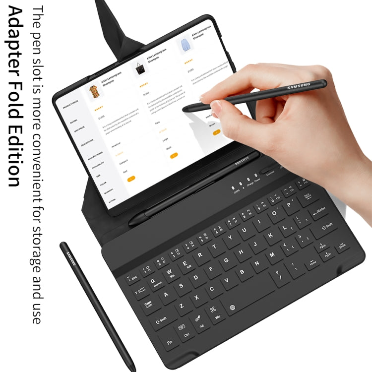 For Samsung Galaxy Z Fold4 GKK Magnetic Folding Bluetooth Keyboard Leather Case with Pen(Black) - Samsung Keyboard by GKK | Online Shopping South Africa | PMC Jewellery