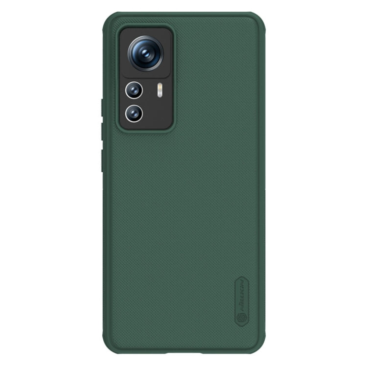 For Xiaomi 12T Pro NILLKIN Frosted Shield Pro PC + TPU Phone Case(Green) - Xiaomi Cases by NILLKIN | Online Shopping South Africa | PMC Jewellery