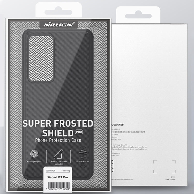 For Xiaomi 12T Pro NILLKIN Frosted Shield Pro PC + TPU Phone Case(Green) - Xiaomi Cases by NILLKIN | Online Shopping South Africa | PMC Jewellery