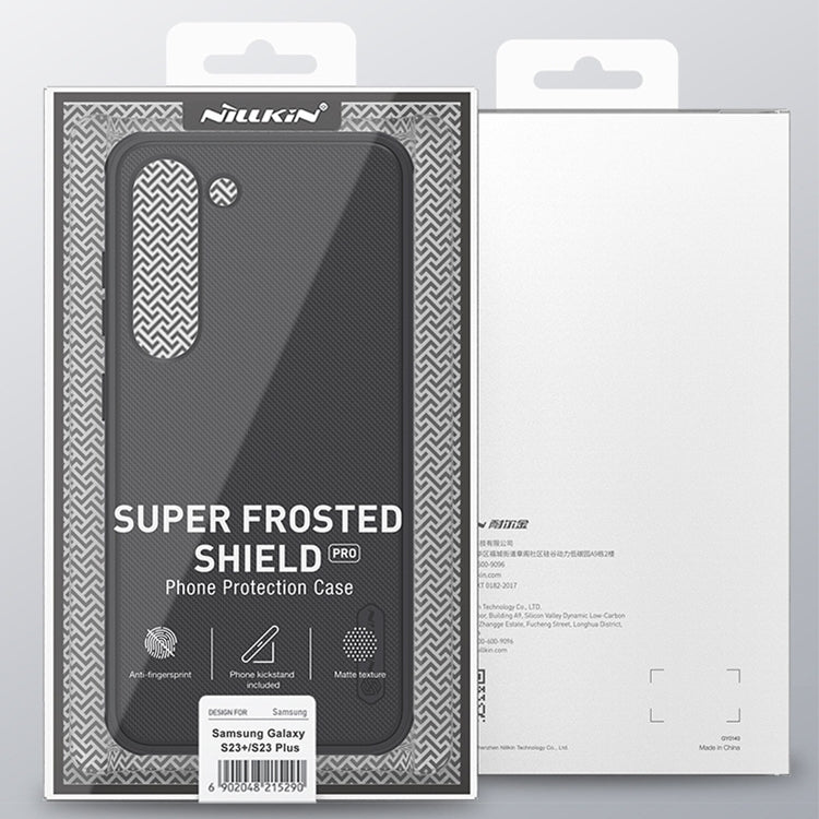 For Samsung Galaxy S23 5G NILLKIN Super Frosted Shield Pro PC + TPU Phone Case(Black) - Galaxy S23 5G Cases by NILLKIN | Online Shopping South Africa | PMC Jewellery