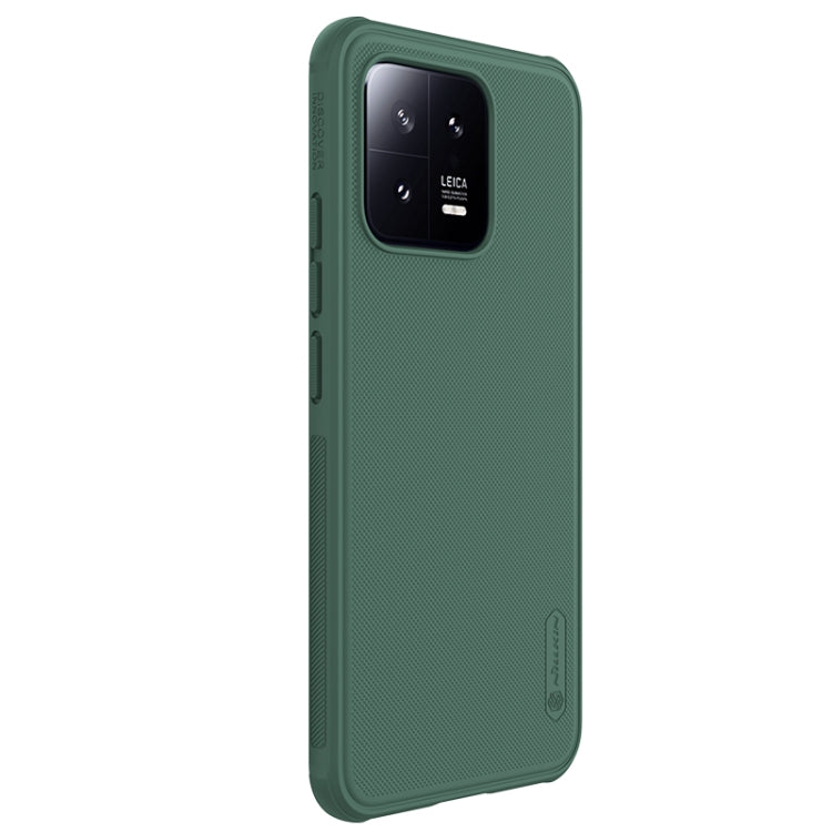 For Xiaomi 13 NILLKIN Frosted Shield Pro PC + TPU Phone Case(Green) - 13 Cases by NILLKIN | Online Shopping South Africa | PMC Jewellery