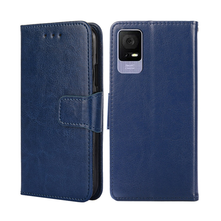 For TCL 405 / 406 / 408 Crystal Texture Leather Phone Case(Royal Blue) - More Brand by PMC Jewellery | Online Shopping South Africa | PMC Jewellery