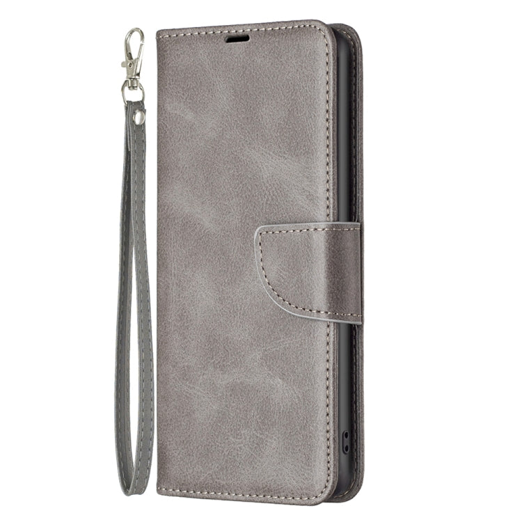 For Motorola Moto G73 5G Lambskin Texture Leather Phone Case(Grey) - Motorola Cases by PMC Jewellery | Online Shopping South Africa | PMC Jewellery