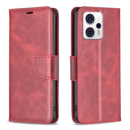 For Motorola Moto G13 4G/G23 4G/G53 5G Lambskin Texture Leather Phone Case(Red) - Motorola Cases by PMC Jewellery | Online Shopping South Africa | PMC Jewellery