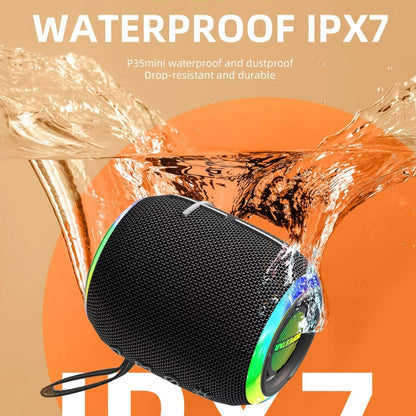 HOPESTAR P35 mini 10W Outdoor IPX7 Waterproof TWS Bluetooth Speaker(Grey) - Waterproof Speaker by HOPESTAR | Online Shopping South Africa | PMC Jewellery