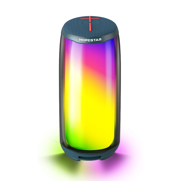 HOPESTAR P49 Tone Pulse RGB Light Waterproof Bluetooth Speaker(Blue) - Desktop Speaker by HOPESTAR | Online Shopping South Africa | PMC Jewellery