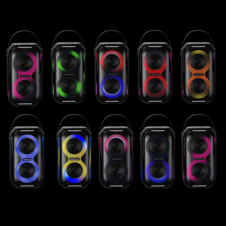 HOPESTAR Party200 mini Portable Tone Pulse RGB Light Bluetooth Speaker(Grey) - Waterproof Speaker by HOPESTAR | Online Shopping South Africa | PMC Jewellery