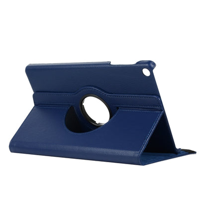 For Huawei Matepad SE 10.4 360 Degree Rotation Litchi Texture Tablet Leather Case(Dark Blue) - Huawei Cases by PMC Jewellery | Online Shopping South Africa | PMC Jewellery