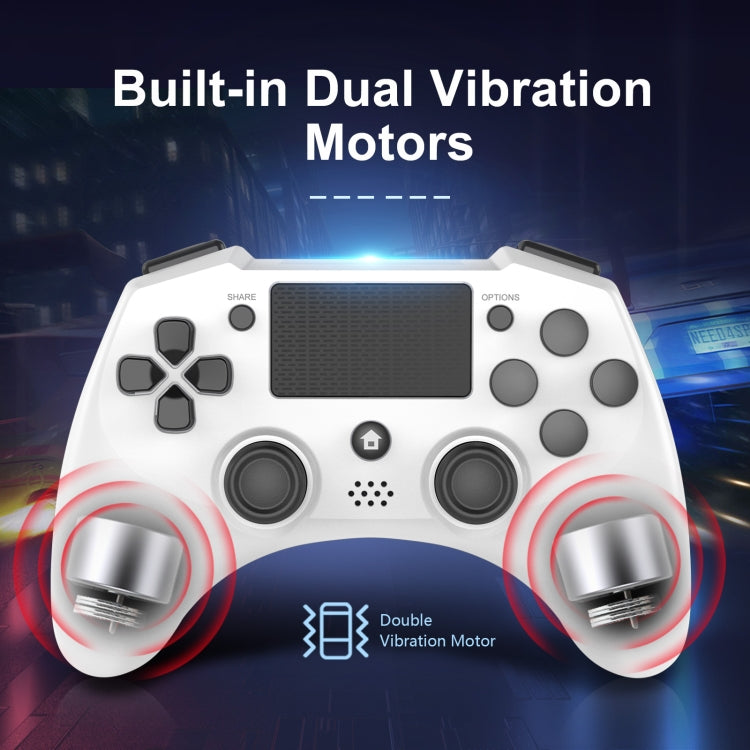 398 Bluetooth 5.0 Wireless Game Controller for PS4 / PC / Android(White) - Gamepads by PMC Jewellery | Online Shopping South Africa | PMC Jewellery