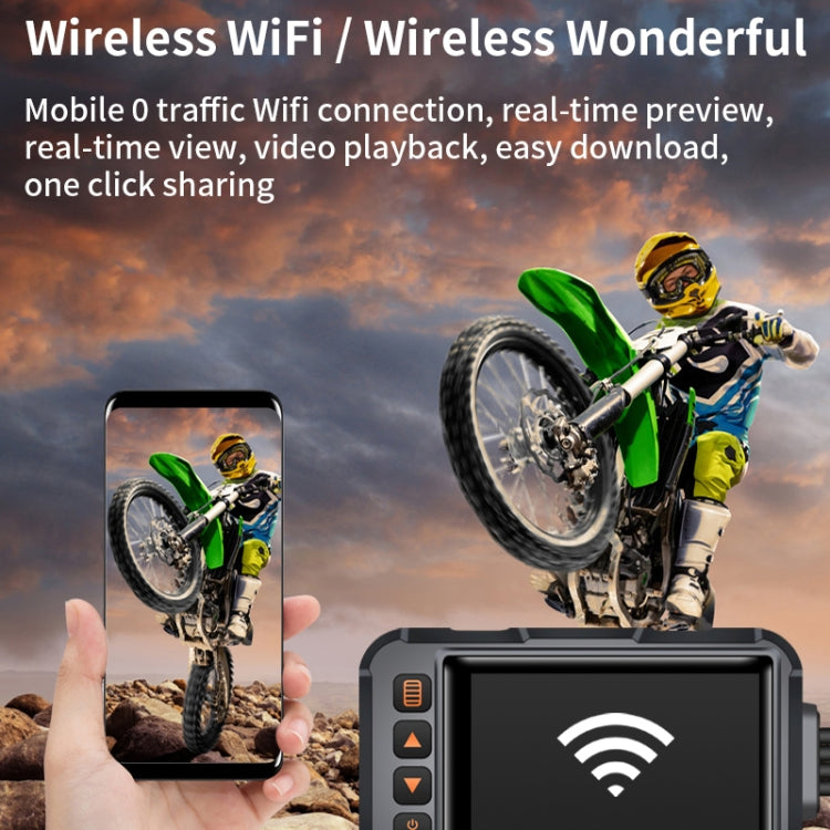 SE65 Dual 1080P Waterproof HD Motorcycle DVR, Support WiFi / GPS / Cycling Video - Electrical Instruments by PMC Jewellery | Online Shopping South Africa | PMC Jewellery