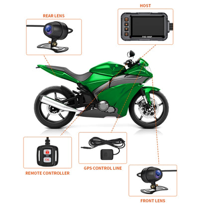 SE65 Dual 1080P Waterproof HD Motorcycle DVR, Support WiFi / GPS / Cycling Video - Electrical Instruments by PMC Jewellery | Online Shopping South Africa | PMC Jewellery