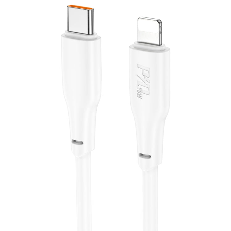 hoco X93 PD 20W USB-C/Type-C to 8 Pin Data Cable, Length:2m(White) - 2 in 1 Cable by hoco | Online Shopping South Africa | PMC Jewellery