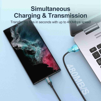 JOYROOM S-UM018A10 Extraordinary Series 2.4A USB-A to Micro USB Fast Charging Data Cable, Cable Length:1.2m(Black) - Micro USB Cable by JOYROOM | Online Shopping South Africa | PMC Jewellery