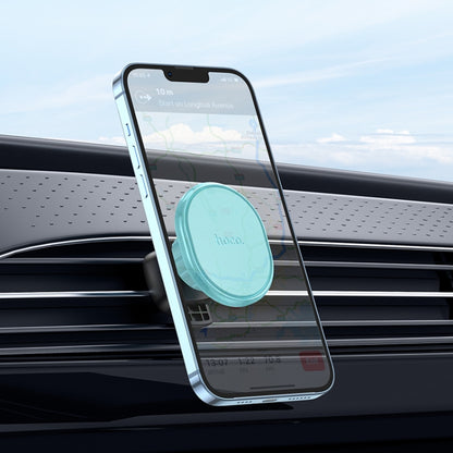hoco H1 Car Air Outlet Magnetic Phone Holder(Blue) - Car Holders by hoco | Online Shopping South Africa | PMC Jewellery