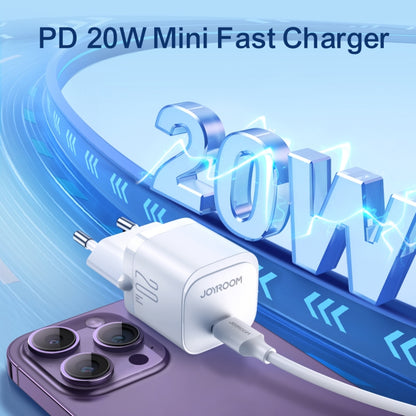 JOYROOM JR-TCF02 PD Type-C 20W Mini Charger, Plug:EU Plug(White) - USB Charger by JOYROOM | Online Shopping South Africa | PMC Jewellery