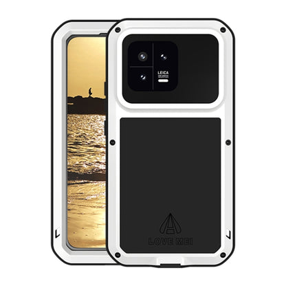 For Xiaomi 13 LOVE MEI Metal Shockproof Life Waterproof Dustproof Phone Case(White) - 13 Cases by LOVE MEI | Online Shopping South Africa | PMC Jewellery