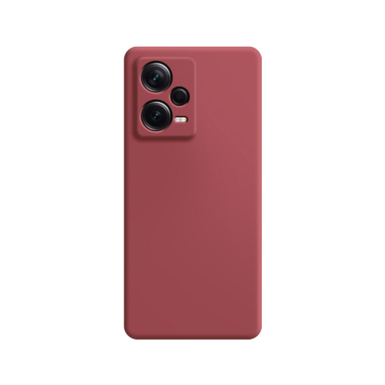 For Xiaomi Redmi Note 12 5G Global Imitation Liquid Silicone Phone Case(Red) - Note 12 Cases by PMC Jewellery | Online Shopping South Africa | PMC Jewellery