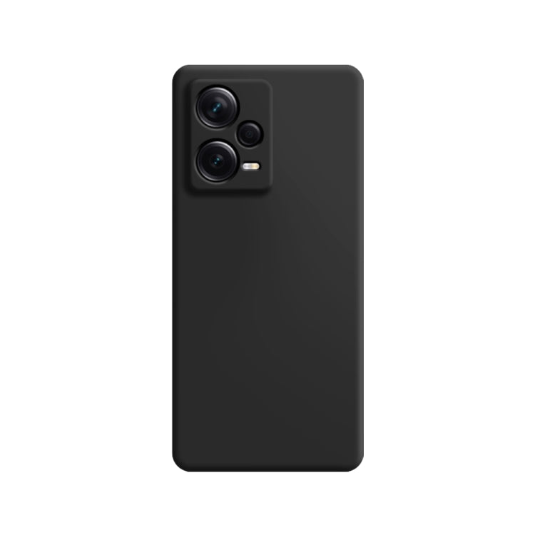 For Xiaomi Redmi Note 12 5G Global Imitation Liquid Silicone Phone Case(Black) - Note 12 Cases by PMC Jewellery | Online Shopping South Africa | PMC Jewellery