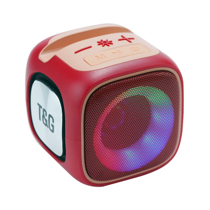 T&G TG359 Portable Outdoor LED Wireless Bluetooth Speaker(Red) - Mini Speaker by T&G | Online Shopping South Africa | PMC Jewellery