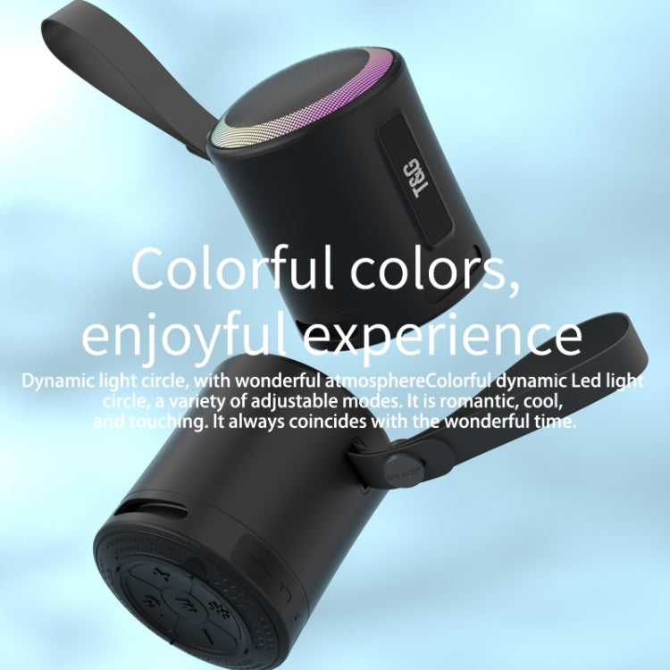 T&G TG373 Outdoor Portable LED Light RGB Multicolor Wireless Bluetooth Speaker Subwoofer(Orange) - Desktop Speaker by T&G | Online Shopping South Africa | PMC Jewellery