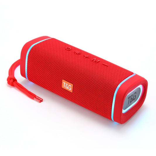 T&G TG375 Outdoor Portable LED Light RGB Wireless Bluetooth Speaker Subwoofer(Red) - Desktop Speaker by T&G | Online Shopping South Africa | PMC Jewellery