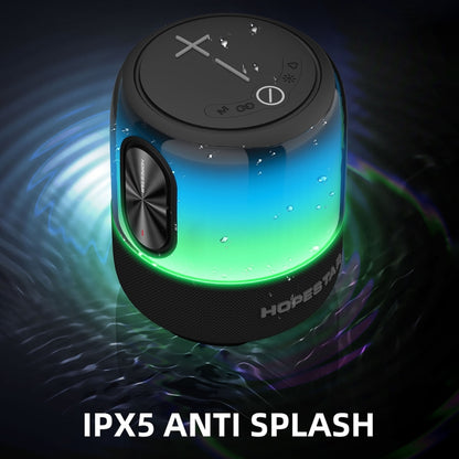 HOPESTAR SC-01 Waterproof LED Light Wireless Bluetooth Speaker(Black) - Desktop Speaker by HOPESTAR | Online Shopping South Africa | PMC Jewellery