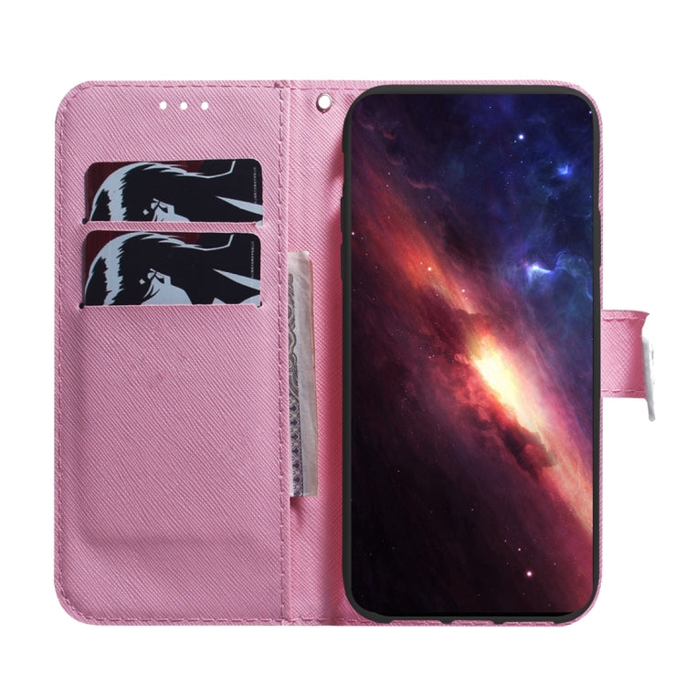 For Xiaomi Redmi 12C / 11A Coloured Drawing Flip Leather Phone Case(Magnolia) - Xiaomi Cases by PMC Jewellery | Online Shopping South Africa | PMC Jewellery