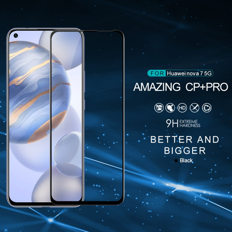 For Huawei Nova 7 NILLKIN CP + PRO Full Screen Anti-Explosion Tempered Glass Film - Huawei Tempered Glass by NILLKIN | Online Shopping South Africa | PMC Jewellery